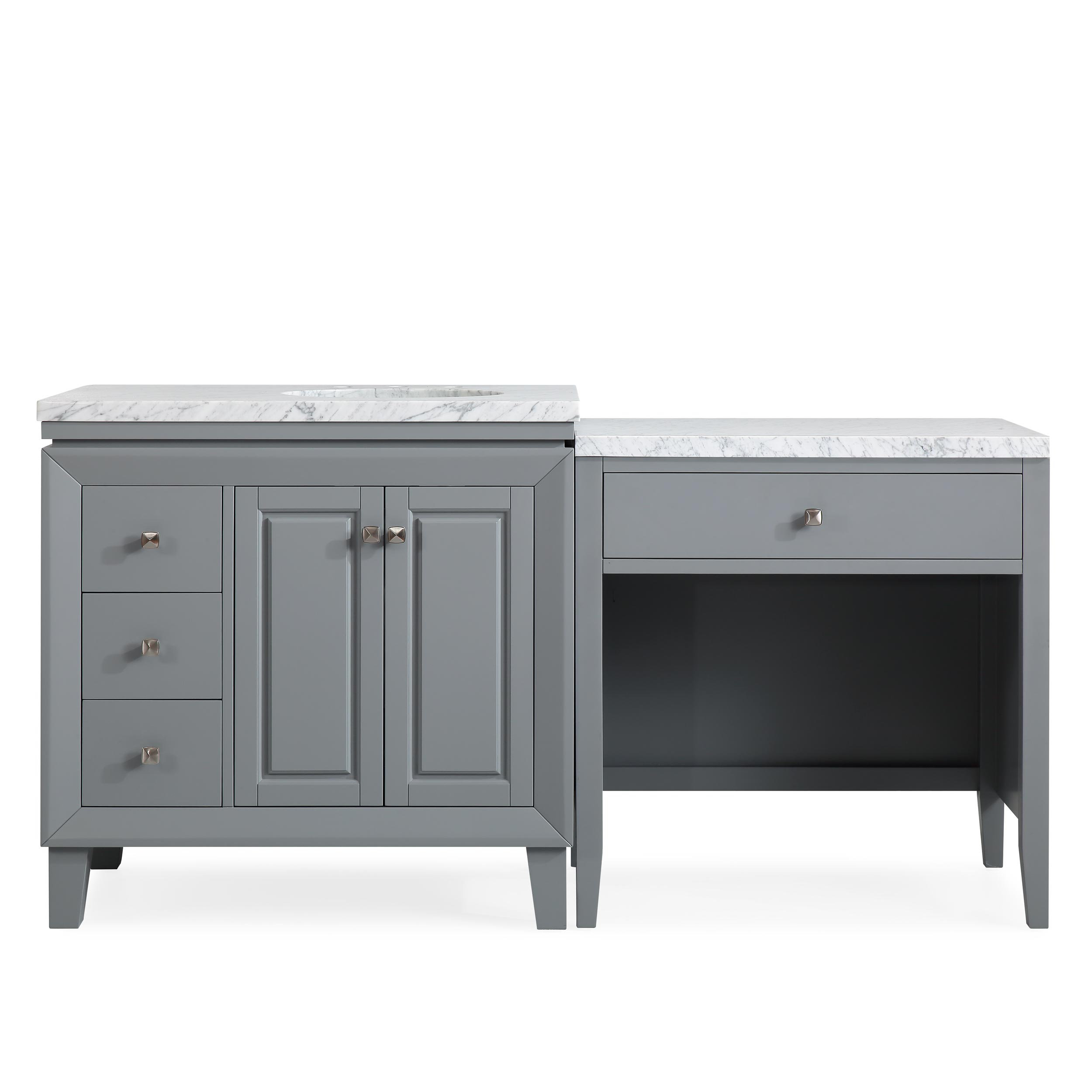 Latitude Run® 67" Bathroom Single Vanity Cabinet Off Center Sink on the ...